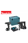 MAKITA 牧田 DLX2345BJ/DLX2345J (黑/藍)  18V 充電式衝擊電鑽連配件套裝
