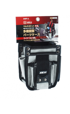 日本"SK11"優質工具袋-小型4位工具袋(灰色) SMP-2 多功能零件工具腰袋