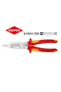 德國 "KNIPEX" 13 96 200 8"絕緣柄多功能電氣安裝鉗 厚膠柄 多用途電工鉗