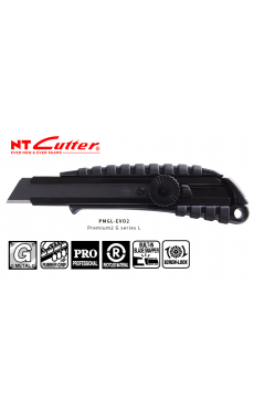 日本NT CUTTER 黑魂金屬大介刀(旋轉式)PMGL-EVO2 18MM大型黑刃美工刀