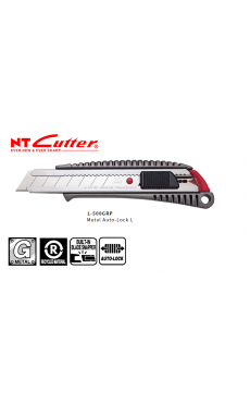 日本NT CUTTER 金屬柄大介刀(推掣式) L-500GRP 18MM大型美工刀