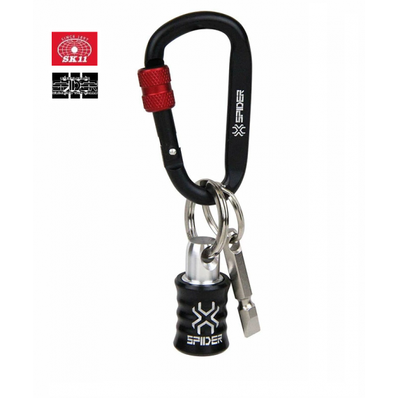 日本"SK11"優質工具腰扣SPD-BHSET-BK(黑色)/SPD-BHSET-RD(紅色) 帶葫蘆扣批咀匙扣 移動式鑽頭套組