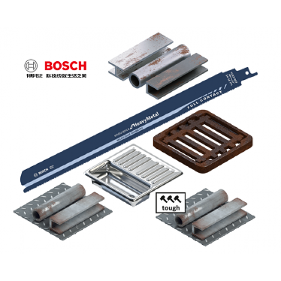 BOSCH S 1227 BEF 12"X14+18T 中/ 厚金屬片3-8 mm精準切割 馬刀鋸片 老虎鋸片
