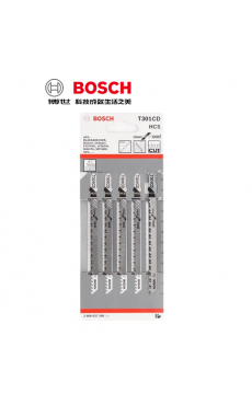 BOSCH T 301CD 木心夾板,纖維板(10-65 mm)加長 積梳鋸片 曲線鋸片